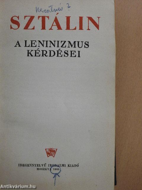 A leninizmus kérdései