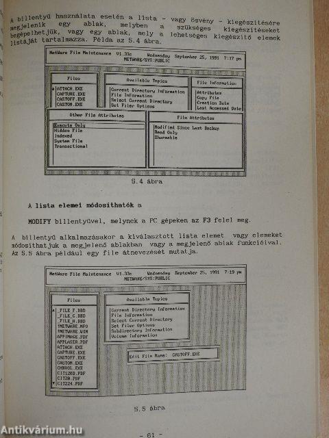 Novell netware felhasználói ismeretek I.