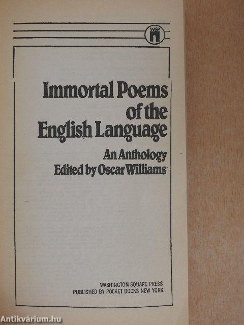 Immortal Poems of the English Language