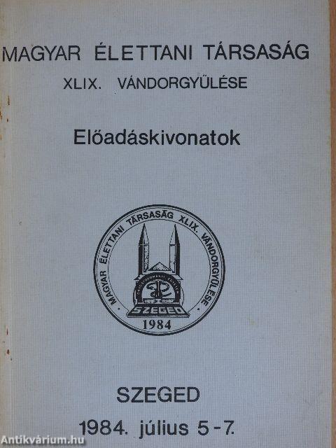 Magyar Élettani Társaság XLIX. vándorgyűlése