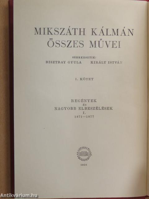 "36 kötet a Mikszáth Kálmán összes művei sorozatból (nem teljes sorozat)"