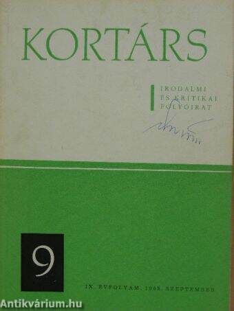 Kortárs 1965. szeptember