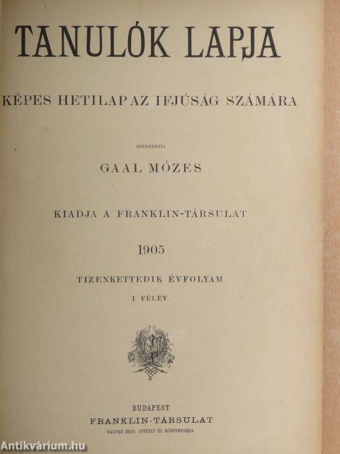 Tanulók lapja 1904. október. - 1905. március (fél évfolyam)