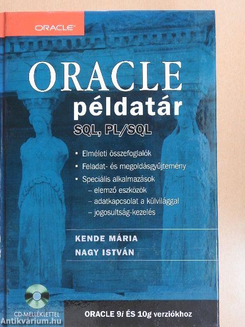 ORACLE példatár SQL, PL/SQL