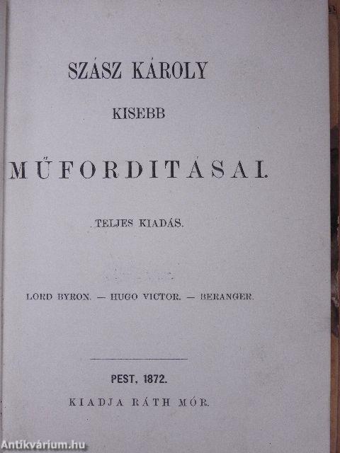Szász Károly kisebb műfordításai II.