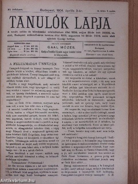 Tanulók lapja 1904. (nem teljes évfolyam)