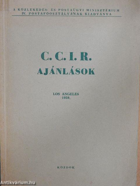 C.C.I.R. ajánlások