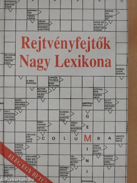 Rejtvényfejtők Nagy Lexikona