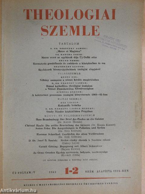 Theologiai Szemle 1962., 1964., 1968-1973., 1975., 1976., 1978-1980. (vegyes számok) (27 db)