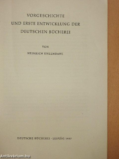 Vorgeschichte und Erste Entwicklung der Deutschen Bücherei