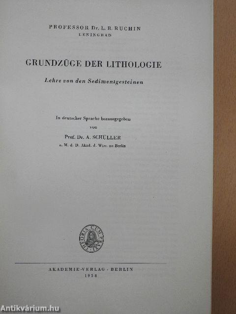 Grundzüge der Lithologie