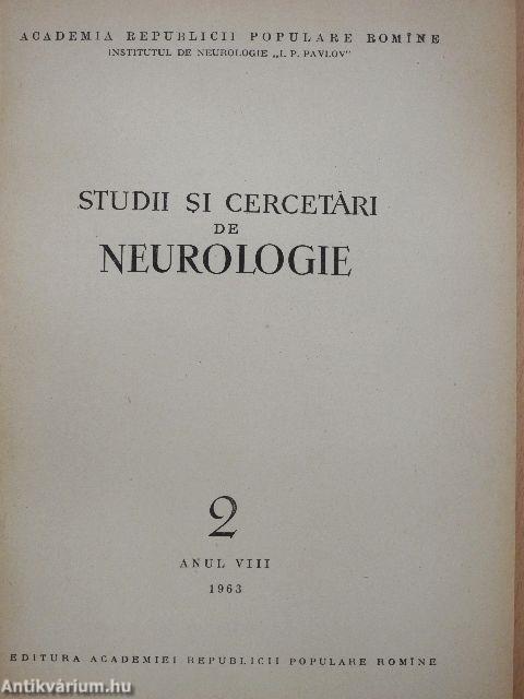 Studii si cercetari de Neurologie 2.