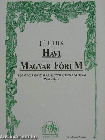 Július Havi Magyar Fórum 2001.
