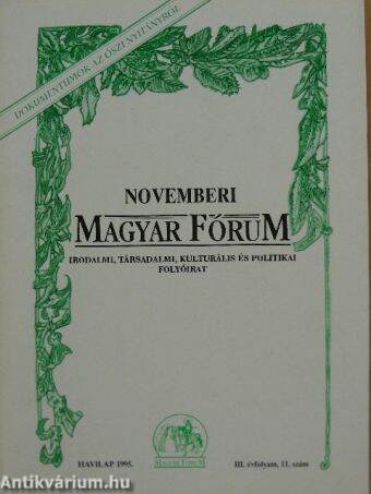Novemberi Magyar Fórum 1995.