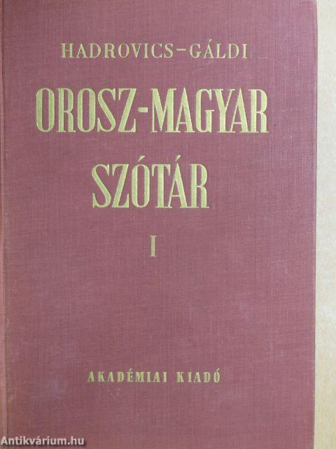 Orosz-magyar szótár I-II.