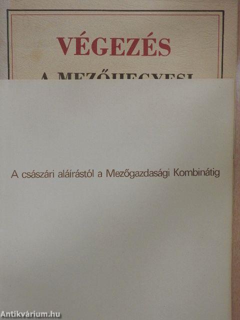 Végezés a mezőhegyesi ménesbirtok alapításáról mely nyomtattatott Ő Császári és Királyi Fensége II. József parancsára az 1785. esztendőben