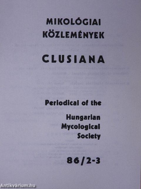 Mikológiai Közlemények 1986/2-3.