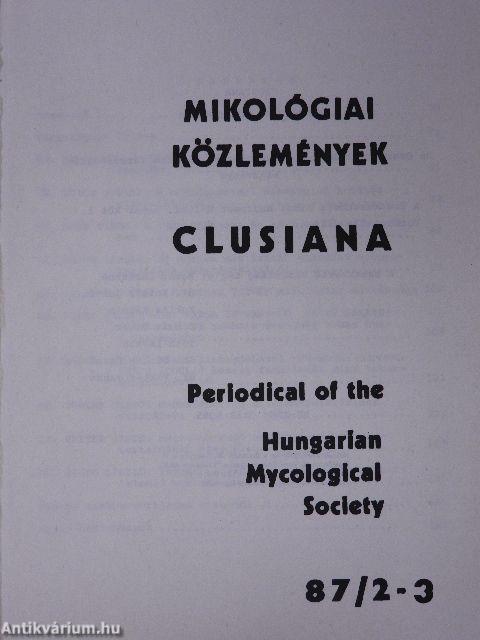 Mikológiai Közlemények 1987/2-3.