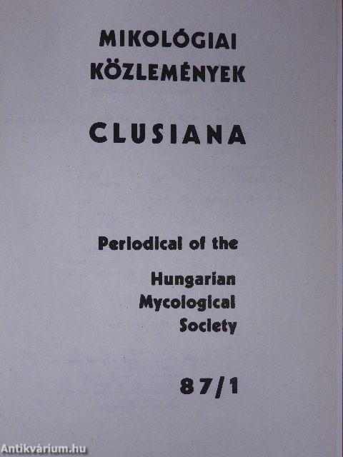 Mikológiai Közlemények 1987/1.