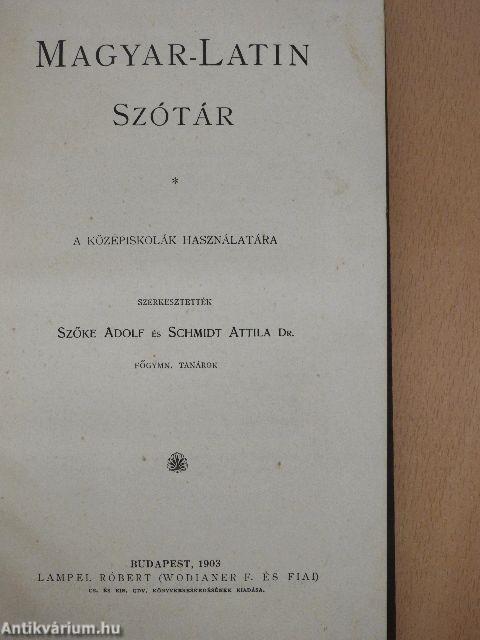 Magyar-latin szótár