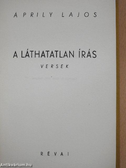 A láthatatlan írás