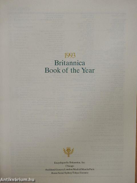 Britannica Book of the Year 1993