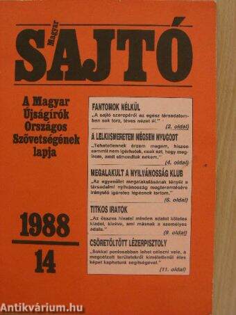 Magyar Sajtó 1988. november 28.