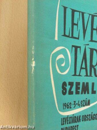 Levéltári Szemle 1962. július-december