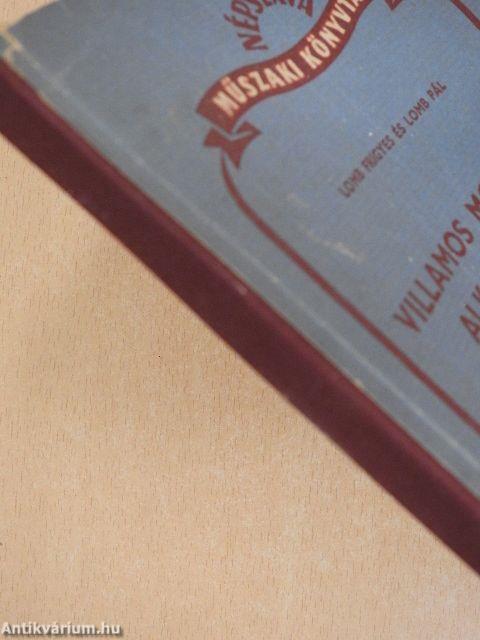 Villamos motorok alkalmazása