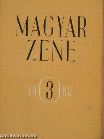 Magyar Zene 1963/3.