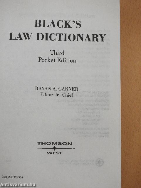 Black's Law Dictionary