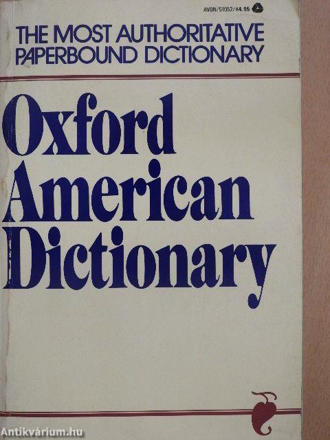 Oxford American Dictionary