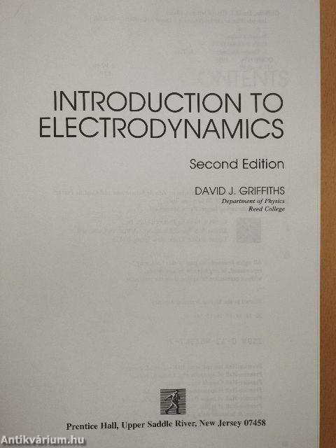 Introduction to Electrodynamics