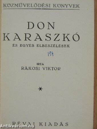 Don Karaszkó és egyéb elbeszélések