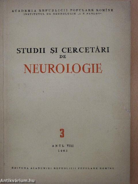 Studii si cercetari de Neurologie 3.