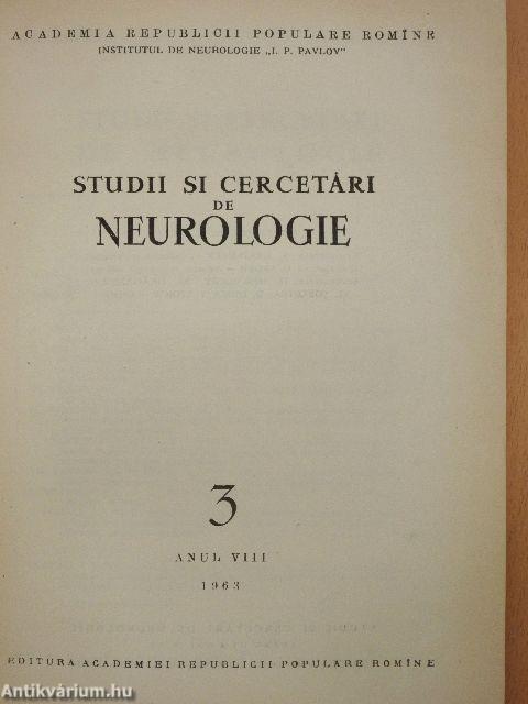 Studii si cercetari de Neurologie 3.