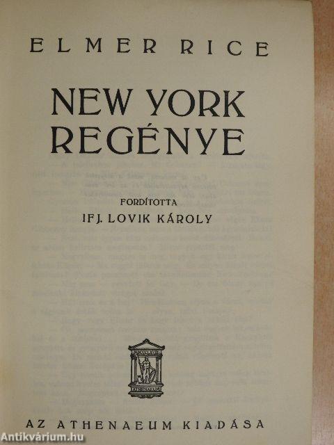 New York regénye