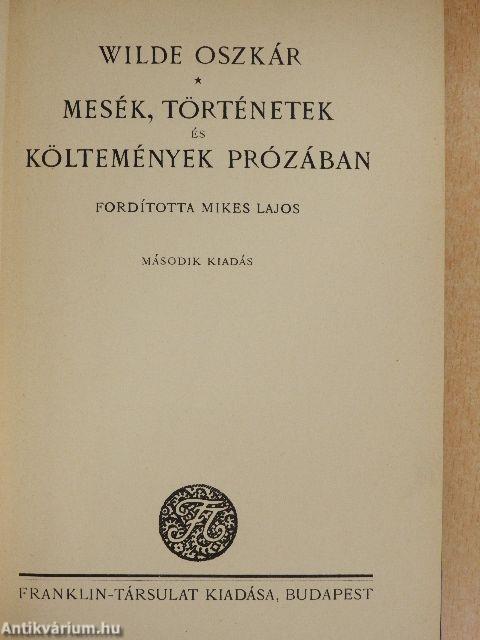 Mesék, történetek és költemények prózában