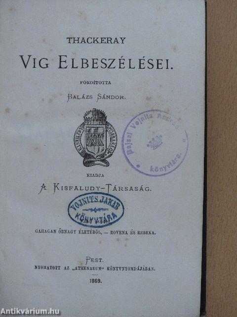 Thackeray vig elbeszélései I-II.