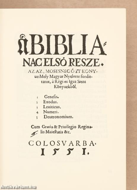 Szent Biblia 1-3.