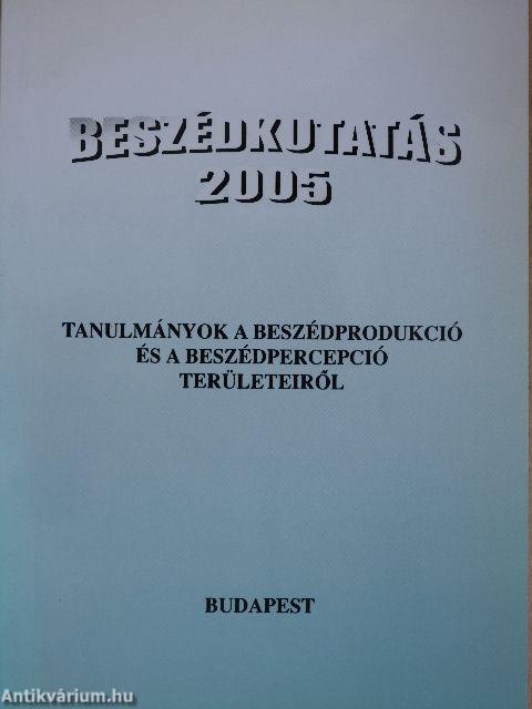 Beszédkutatás 2005