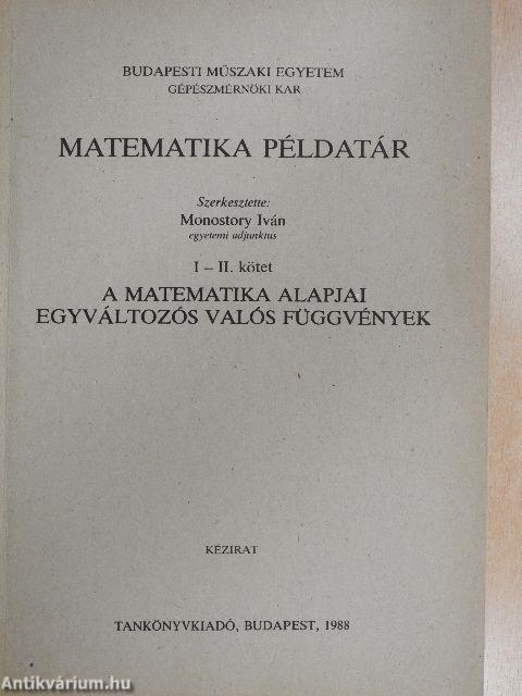 Matematika példatár I-II.