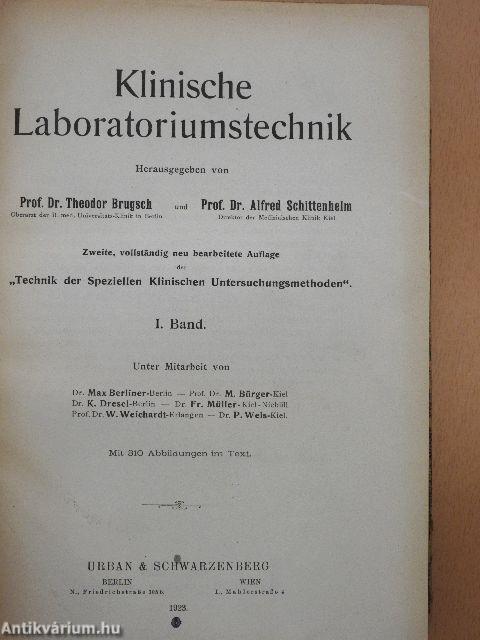 Klinische Laboratoriumstechnik I-IV.