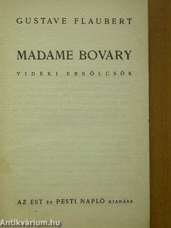 Madame Bovary