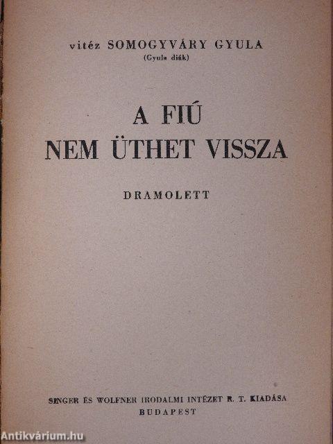 Virrasztó a ködben/Utolsó szárnycsapás/A virágember/A fiú nem üthet vissza