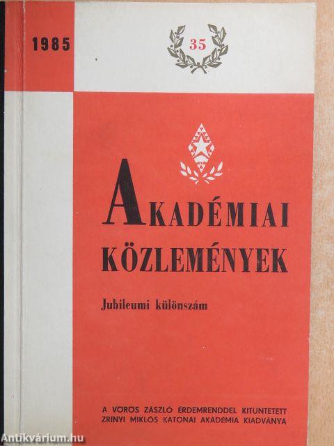 Akadémiai Közlemények 1985