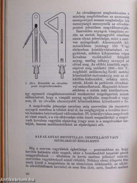 A minőségi kémiai analízis alapjai I-II.