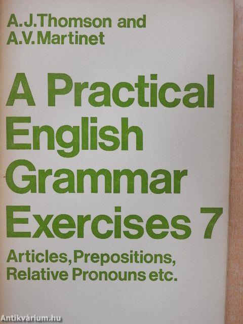 A Practical English Grammar Exercises 7