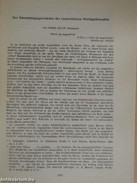 Zur Entstehungsgeschichte der romantischen Musikphilosophie