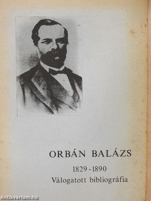 Orbán Balázs 1829-1890